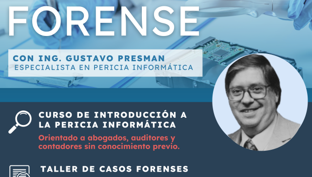 Cursos de informática forense con Gustavo Presman
